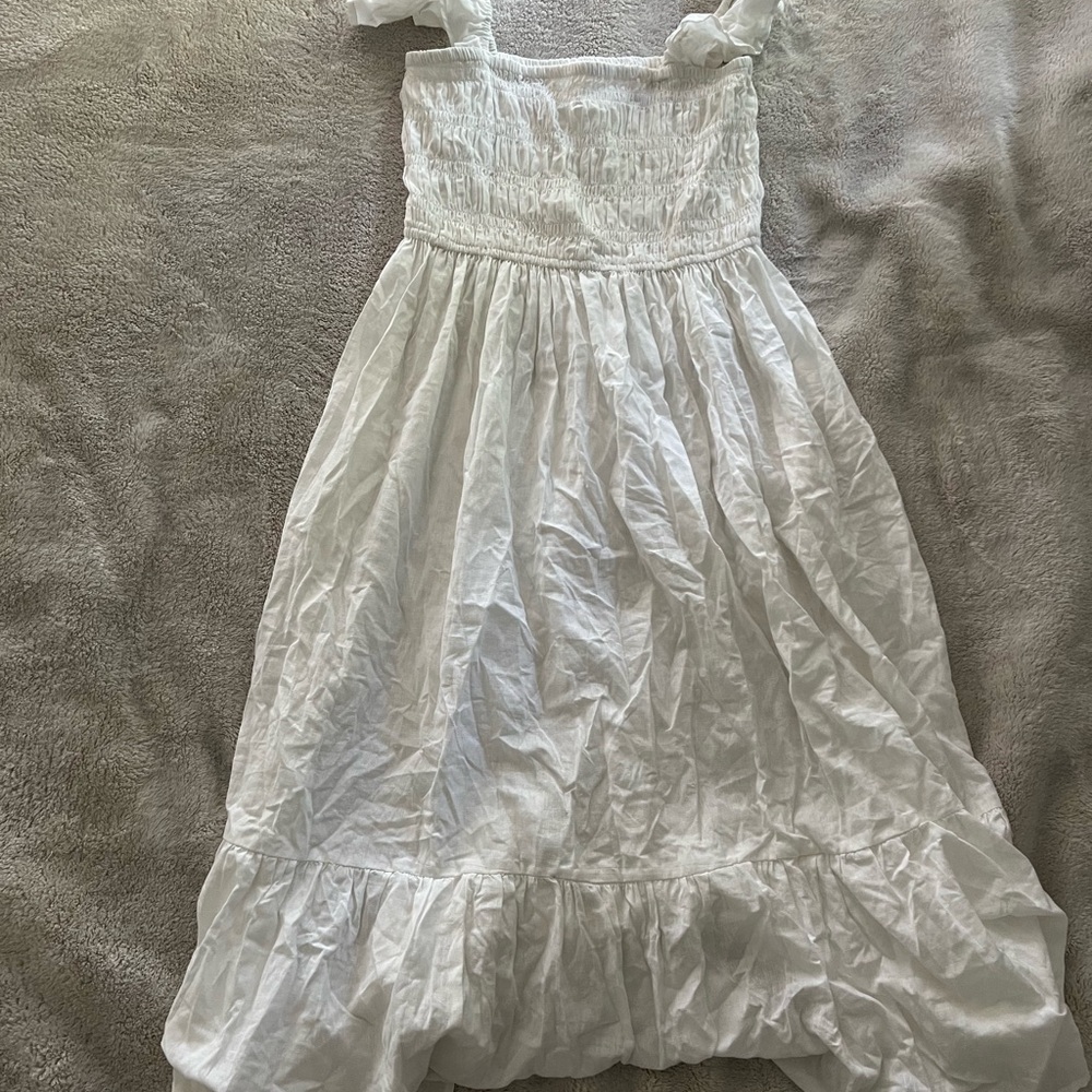 White Ruffled Dress - Picture 3 of 3